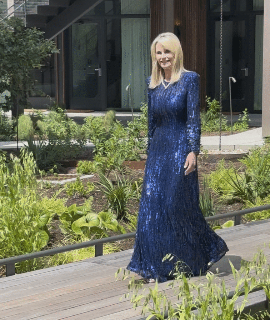  PaperCity Philanthropy in Fashion honoree Jo Lynn Falgout at Hotel Saint Augustine (Photo by Shelby Hodge)